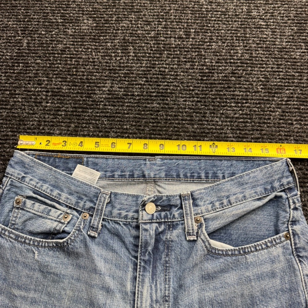 Levis 514 Straight Leg Jeans Light Wash Blue Denim Mens 32x32 - Picture 4 of 13